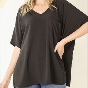 Black Oversized blouse